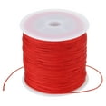 thumbnail image 1 of Unique Bargains 0.8mm x 109 Yard Nylon Satin Cord 0.8mm Beading String Braided Rope, Red, 1 of 6