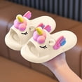 thumbnail image 2 of HCNTES Children's Dailywear Slides Soft Non-Slip Slippers Sandals for Kids Boys Girls Indoor Outdoor Spring Summer Beach Pool(Z01-White,2), 2 of 7