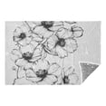 thumbnail image 6 of Flowers Pattern Travel Blanket Pillow Compact Foldable Airplane Throw Blanket with Trolley Sleeve for Travel Camping, 6 of 8