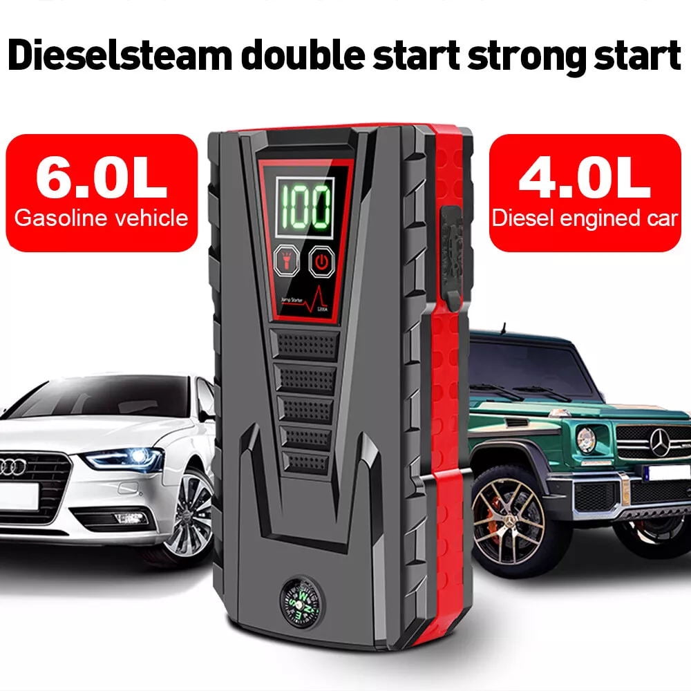 Portable Car Jump Starter 5000A Peak 99800mAh Battery Jump Starter(for All Gas or Diesel Engine) Charger Booster Powerbank Car, Portable Power Bank Charger with LED Light Powerful