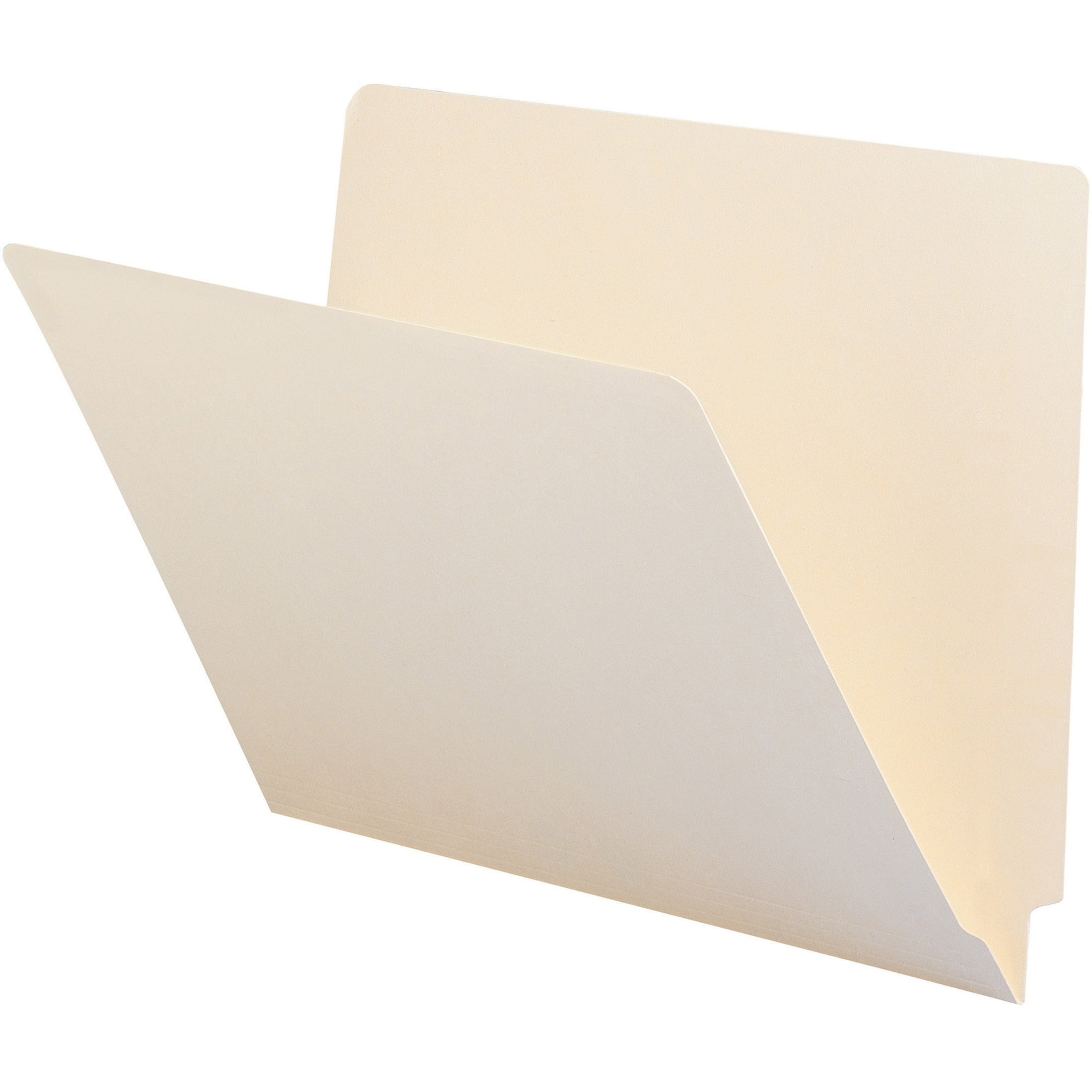 34100 Reinforced End Tab Pocket Folder Fastener Straight Cut NEW 