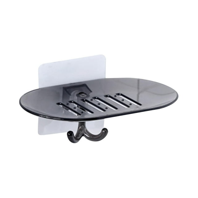 Harpily 50% Off Clear! Organizer Rack Bathroom Soap Dish Storage Holder Rack Soapbox Plate Tray Drain