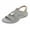Beige, variant on Siilsaa Shoes for Women Women's Beach sandals, Super Lightweight and Soft Footbed Grey,7
