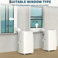 thumbnail image 5 of Lumiparty 14000 BTU Portable Air Conditioner, 3 in 1 Floor AC Unit with Dehumidifier, Remote Control & Window Kits, Cools to 750 Sq.ft., White, 5 of 8