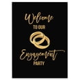 thumbnail image 1 of Darling Souvenir MADE WITH LOVE Engagement Ring,WelcomeSignLarge Decorative PosterWelcomeTo Our Engagement Poster For Easel Party Collection- 18x12, 1 of 5