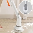 thumbnail image 4 of SDFGTstore Multifunctional Electric Cleaning Brush USB Rechargeable Kitchen Cleaning Tool Household Bathroom Spin Scrubber for Car, 4 of 17