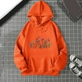 thumbnail image 2 of XIAONU Womens Hoodies Trendy Printed Drawstring Hoodie Sweatshirts Baggy Long Sleeves Oversized Pockets Hooded, 2 of 3