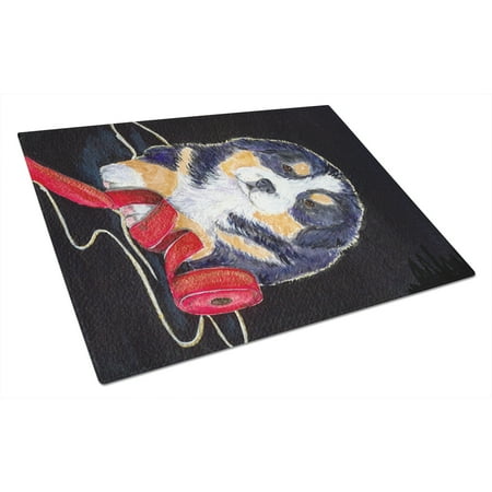 

Carolines Treasures SS8569LCB Bernese Mountain Dog Glass Cutting Board Large 12H x 16W multicolor