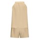 thumbnail image 4 of jersey suelto con cuello en v de color sólido para mujer top casual sin mangas con pantalones cortos con bolsillos beige / xl, 4 of 8
