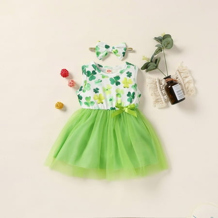 

Dopebox Toddler Baby Girls Dress Sleeveless Infant Toddler Sundress Tulle Bubble