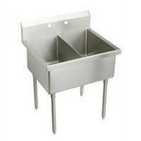 SS 55-1/2"x27-1/2"x14" Floor Sink