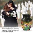 thumbnail image 4 of JAGASY Hummingbird Tiny Urn for Parents - Green Urn for Ashes Adult Male - Small Urns for Human Ashes Keepsake - Flowers Decorative Cremation Urns for Mom & Dad - (3 Inch), 4 of 7