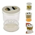thumbnail image 4 of Hourglass Pickle Jar Juice Separator From Wet and Dry Leakproof Upside Down Olives Food Saver Container Airtight Lid, 4 of 10