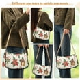 thumbnail image 4 of FORMRS Womens Shoulder Bag with Chain Strap Clutch Purse Cute Tote Handbag, Red Christmas Poinsettia, 4 of 7