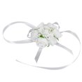 thumbnail image 3 of Ramillete de muñeca artificial Yuyangstore Flor de mano de boda en la playa Blanco, 3 of 8