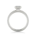 thumbnail image 3 of Eterna Jewel1.8 Ct Asscher Cut Lab Created Diamond Ring - 14K White Gold Plated Ring - Engagement Wedding Bezel Set Solitaire with Accents - Stylish Jewelry Gift - Everyday Wear Diamond Ring, 3 of 3