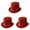 Z-Red 3PCS, variant on LIJCC Men and Women Funny Party Hats Top Hat for Adults Dress Up Hats Unisex Adult Party Caps Outdoor Party Solid Color Hat