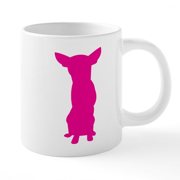 CafePress - Chihuahua Silhouette - 20 Oz White Ceramic Mega Mug