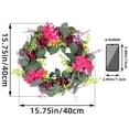 thumbnail image 4 of Spring Rose Wreath Wreath Door Hanging Outdoor Decoration, 4 of 9