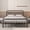 Black, variant on Full Metal Bed Frame with Victorian Headboard, Heavy-Duty Steel Platform, Noise-Free Support, Storage Space