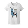 thumbnail image 2 of Cute Ethnic Llama Cartoon T-Shirt Women -Image by Shutterstock, Female x-Large, 2 of 4