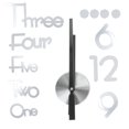 thumbnail image 1 of Wall Sticker Clock, Durable Frameless Decorative Easy To Install Wall Clock, Fashionable For Gifts And Crafts, Business Gifts  Room Decor Large,Middle Size, 1 of 8