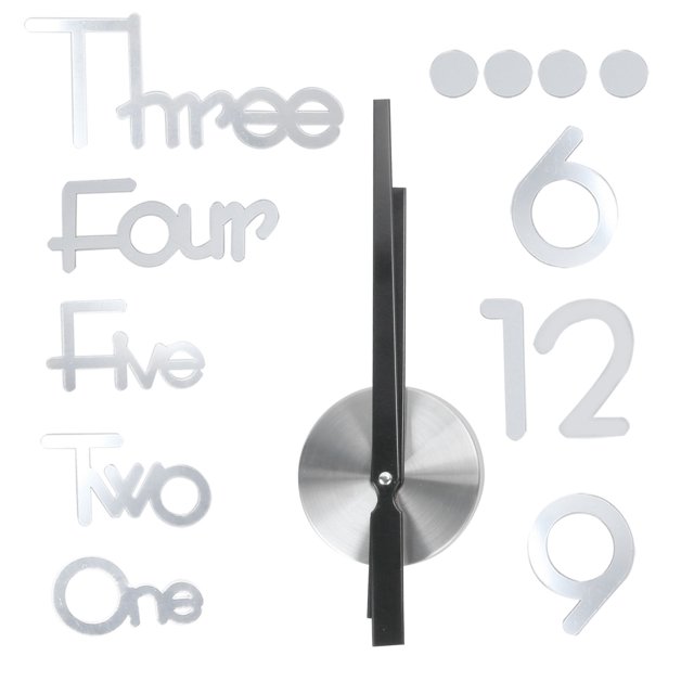 Wall Sticker Clock, Durable Frameless Decorative Easy To Install Wall Clock, Fashionable For Gifts And Crafts, Business Gifts Room Decor Large,Middle Size