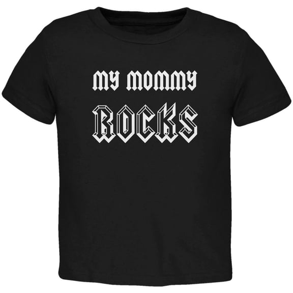 Mother's Day - My Mommy Rocks Black Toddler T-Shirt - 4T