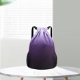 thumbnail image 2 of LYMAYTER Sports Backpack Gradient Color Drawstring Design Large Capacity Travel for Gym Yoga Fitness Outdoor Activities, 2 of 8