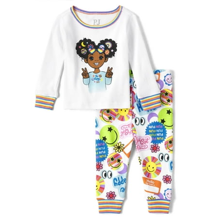 

The Children s Place 2 PC Family Matching Pajamas Sets Snug Fit 100% Cotton Big Kid Toddler Baby Girl Peace Signs & Smileys 9-12 Months