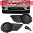 thumbnail image 3 of Parrillas delanteras luces antiniebla cubierta lámpara marco ajuste compatible con Toyota Sienna Base, 3 of 5