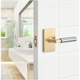 thumbnail image 7 of Sure-Loc LV102 SB GRIP-SM 26 Levanto Privacy Door Lever Set - Satin Brass / Polished, 7 of 7