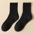 thumbnail image 2 of Couples Spring Summer Tube Solid Color Socks for Men and Women Sweat Absorbent Breathable Athletic Stockings, 2 of 4