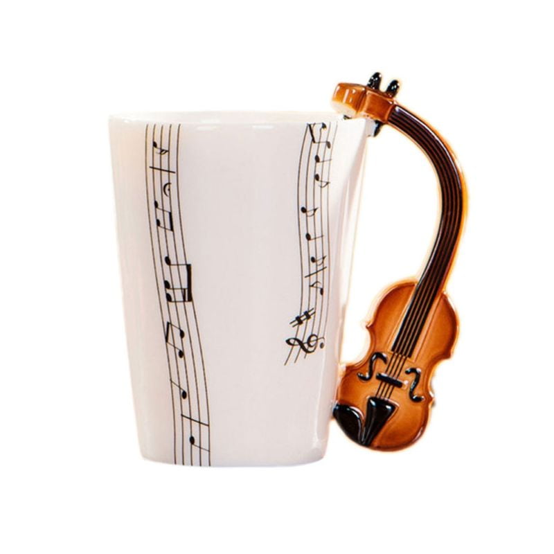 Brand New PREMIUM VIOLIN VIOLA with MUSICAL NOTES COFFEE MUG CUP GIFT DRINKWARE 