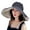 Black, variant on Women's Packable Reversible Bucket Hat UV Sun Protection Wide Brim Summer Beach Cap