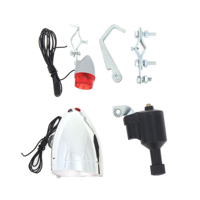 Soidarity 2 uds generador de fricción luz trasera impermeable faro lámpara de haz ancho ligero conectado lámparas noche trasera Ciclismo