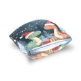 thumbnail image 5 of Cute Dinosaurs with Christmas Gifts Throw Pillow Covers Pillowcases 16 x 16 Inch Home Decor 2 Packs for Bedroom Sofa, 5 of 6