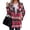 *Hot Pink, variant on ClodeEU Womens Plaid Trench Coat,Lapel Button Down Trench Tops,Coat Winter Clothing with Pockets Orange,Womens Plus S
