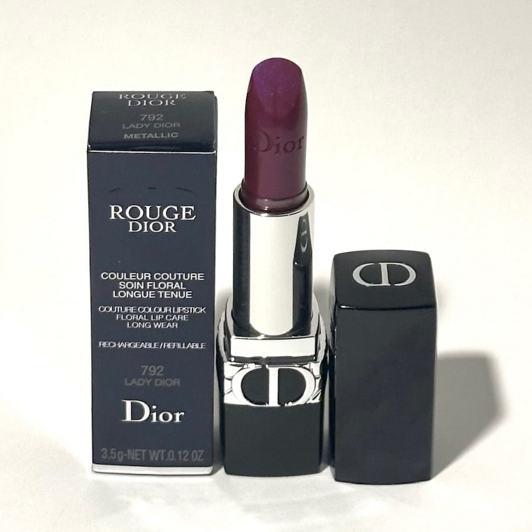 Dior Rouge Dior Refillable Lipstick, Metallic Pink 792 Lady Dior Dior Rouge Dior Refillable Lipstick, Metallic Pink 792 Lady Dior