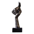 thumbnail image 4 of Estatuils de estante de cara de 2 piezas, decoración moderna para el hogar y sa de estar Zulema Figura Cara Abstracta, 4 of 7