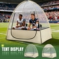 thumbnail image 4 of Widened transparent PVC tent, easy to install and fold camping shed, suitable for 1-3 people, 7x4x6.5 feet windproof and cold proof tent, can be used for fishing, watching games, and outdoor camping, 4 of 7