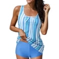 thumbnail image 1 of YDLCAFD Easter Ladies Split Swimsuit Plus Size Skirt Bikini Chest Bow Printed Swimsuit, 1 of 8