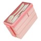 thumbnail image 2 of Fiambrera Bento Box Sincero 3 capas apilable con 4 compartimentos color rosa, 2 of 10