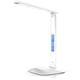 thumbnail image 1 of Lámpara de escritorio LED con cargador inalámbrico, puerto de carga USB, ajustable y plegable​ Lámpara de mesa con reloj, alarma, fecha, temperatura y regulación de 5 niveles​Iluminación​, 1 of 8