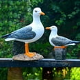 thumbnail image 4 of Real Seagull Outdoor Sculpture,Garden Bird Statue,Beach Statue Decor,Resin Animal Seabird Ornaments,Coastal Beach Decor,Patio Decor for Outdoor Table Decorfor Garden,Terrace,Lawn,Yard, 4 of 5