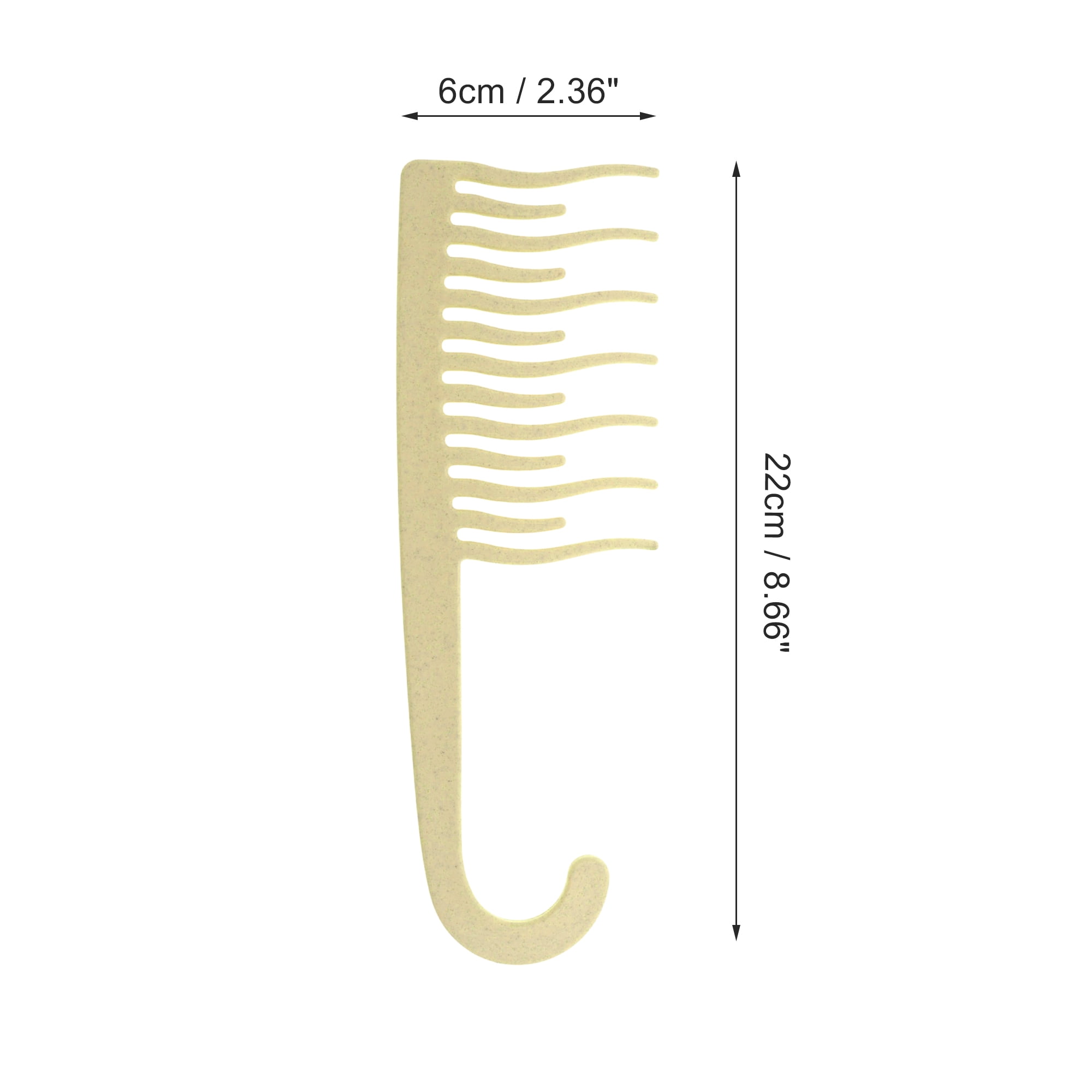 Unique Bargains 1 Pc Simple Durable Hair Comb for All Hair Types Styles Beige