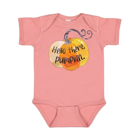 

Inktastic Fall Hello there Pumpkin Gift Baby Boy or Baby Girl Bodysuit