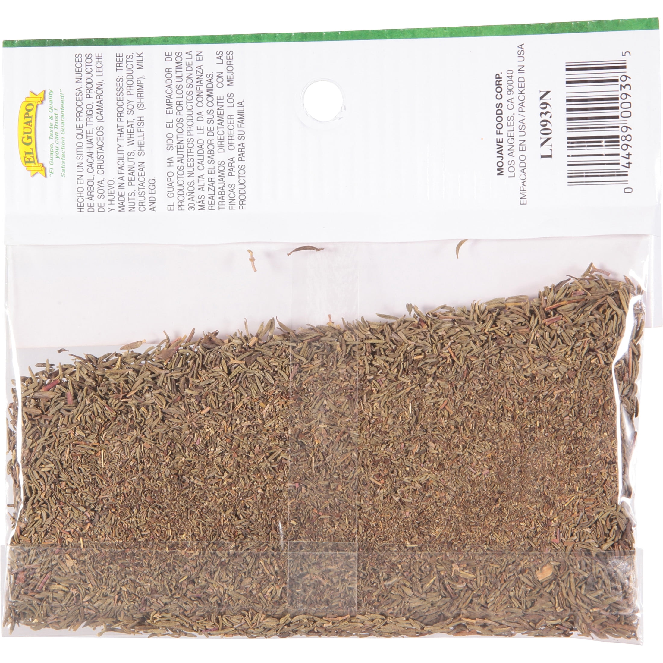 El Guapo Thyme (Tomillo), 0.5 oz Bag