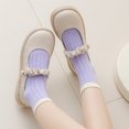 thumbnail image 3 of 5 Pairs Trendy Versatile Women Striped Short Socks With Spring Autumn Dopamine Color Matching Cute Soft Comfortable Casual Socks 5 Pairs One Size, 3 of 6