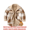 thumbnail image 3 of Zeagoo Flannel Jacket Fleece Lined Jacket Women Plaid Shacket Button Down Shirts Casual Fall Winter Outwear, 3 of 6